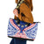 Austral Islands Leather Tote Bag Tuhaa Pae Penu Stars Necklace Red - Polynesian Pride