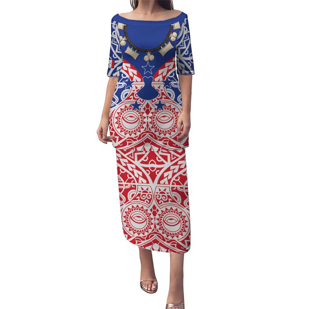 Austral Islands Puletasi Tuhaa Pae Penu Stars Necklace Red - Polynesian Pride