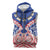 Austral Islands Sleeveless Zip Hoodie Tuhaa Pae Penu Stars Necklace Red - Polynesian Pride
