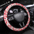 Austral Islands Steering Wheel Cover Tuhaa Pae Penu Stars Necklace Red - Polynesian Pride
