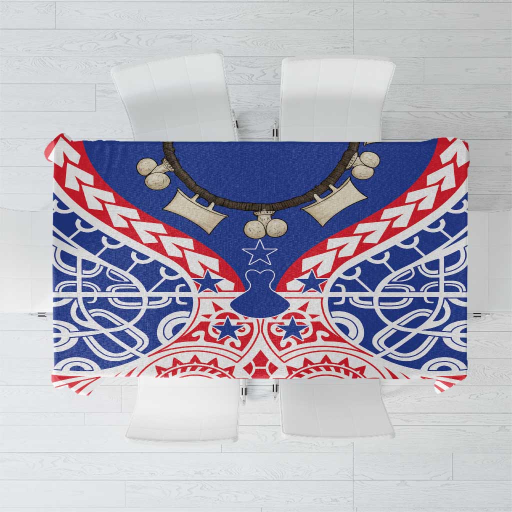 Austral Islands Tablecloth Tuhaa Pae Penu Stars Necklace Red LT14 Red - Polynesian Pride