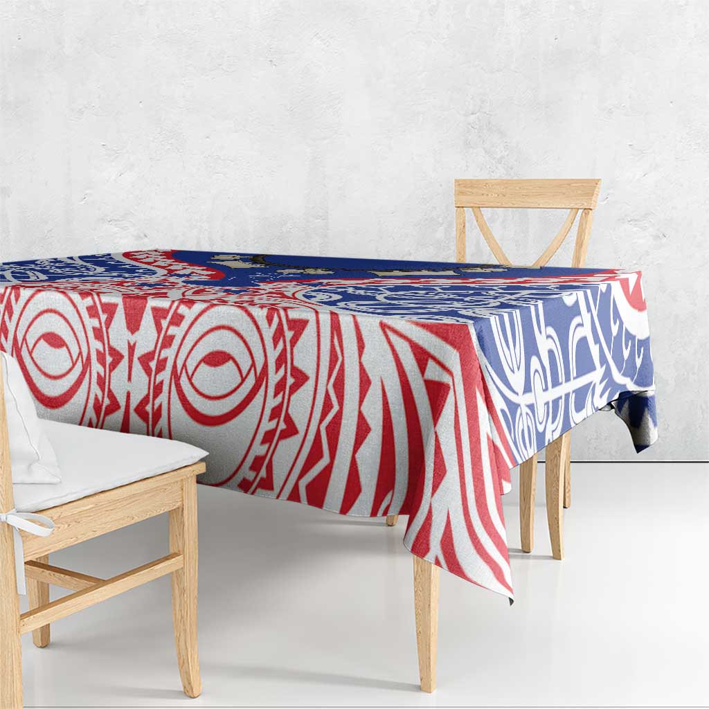 Austral Islands Tablecloth Tuhaa Pae Penu Stars Necklace Red LT14 - Polynesian Pride