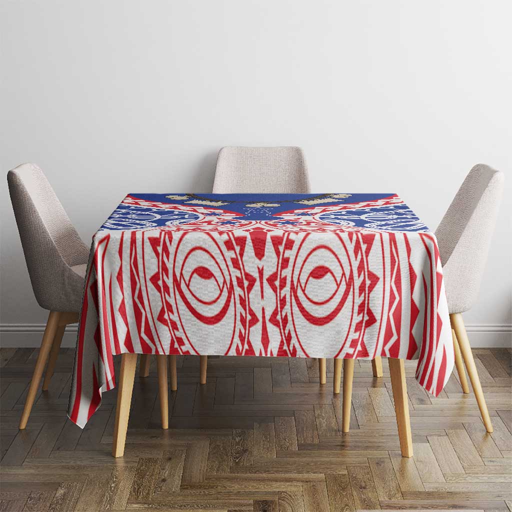 Austral Islands Tablecloth Tuhaa Pae Penu Stars Necklace Red LT14 - Polynesian Pride