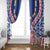 Austral Islands Window Curtain Tuhaa Pae Penu Stars Necklace Red - Polynesian Pride