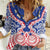 Austral Islands Women Casual Shirt Tuhaa Pae Penu Stars Necklace Red - Polynesian Pride