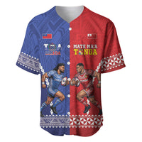 Toa Samoa Mate Ma'a Tonga Rugby Together Custom Baseball Jersey LT14 Multicolor - Polynesian Pride