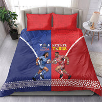 Toa Samoa Mate Ma'a Tonga Rugby Together Bedding Set LT14 - Polynesian Pride
