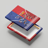 Toa Samoa Mate Ma'a Tonga Rugby Together Canvas Wall Art LT14 - Polynesian Pride
