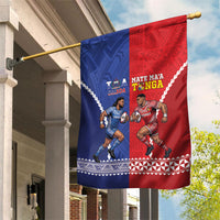 Toa Samoa Mate Ma'a Tonga Rugby Together Garden Flag LT14 House Flag Multicolor - Polynesian Pride