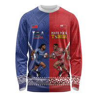 Toa Samoa Mate Ma'a Tonga Rugby Together Custom Long Sleeve Shirt LT14 Unisex Multicolor - Polynesian Pride