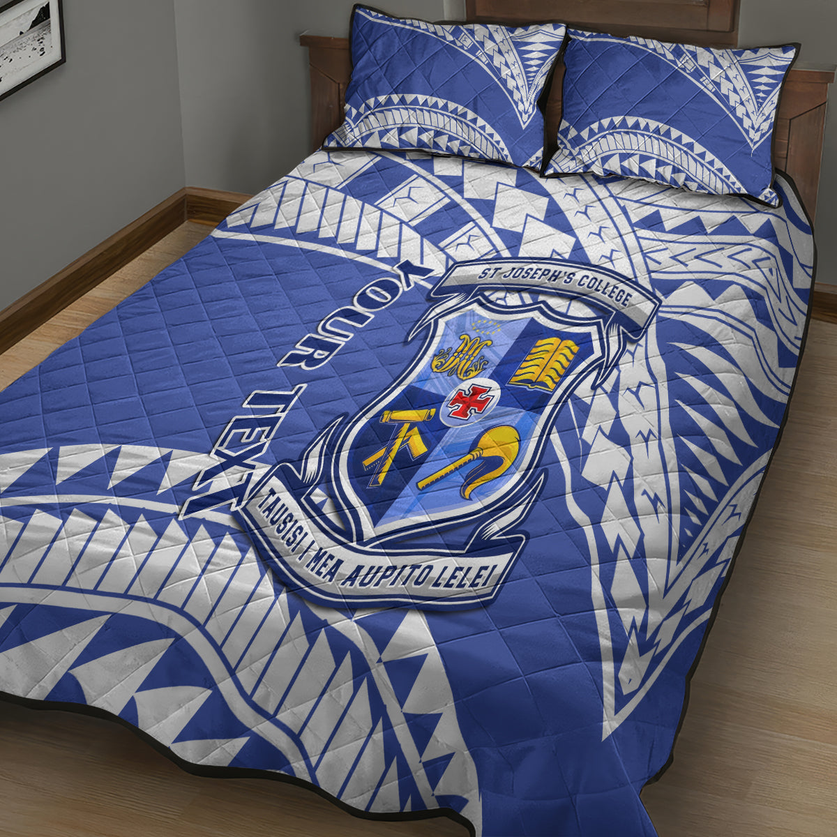 Personalised Samoa St Josephs College Quilt Bed Set Marist Brothers Samoan Pattern LT14 - Polynesian Pride