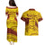 Personalised Samoa College Couples Matching Puletasi Dress and Hawaiian Shirt Samoan Pattern LT14 - Polynesian Pride