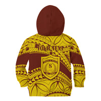 Personalised Samoa College Kid Hoodie Samoan Pattern LT14 - Polynesian Pride