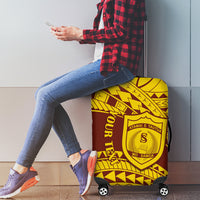 Personalised Samoa College Luggage Cover Samoan Pattern LT14 - Polynesian Pride