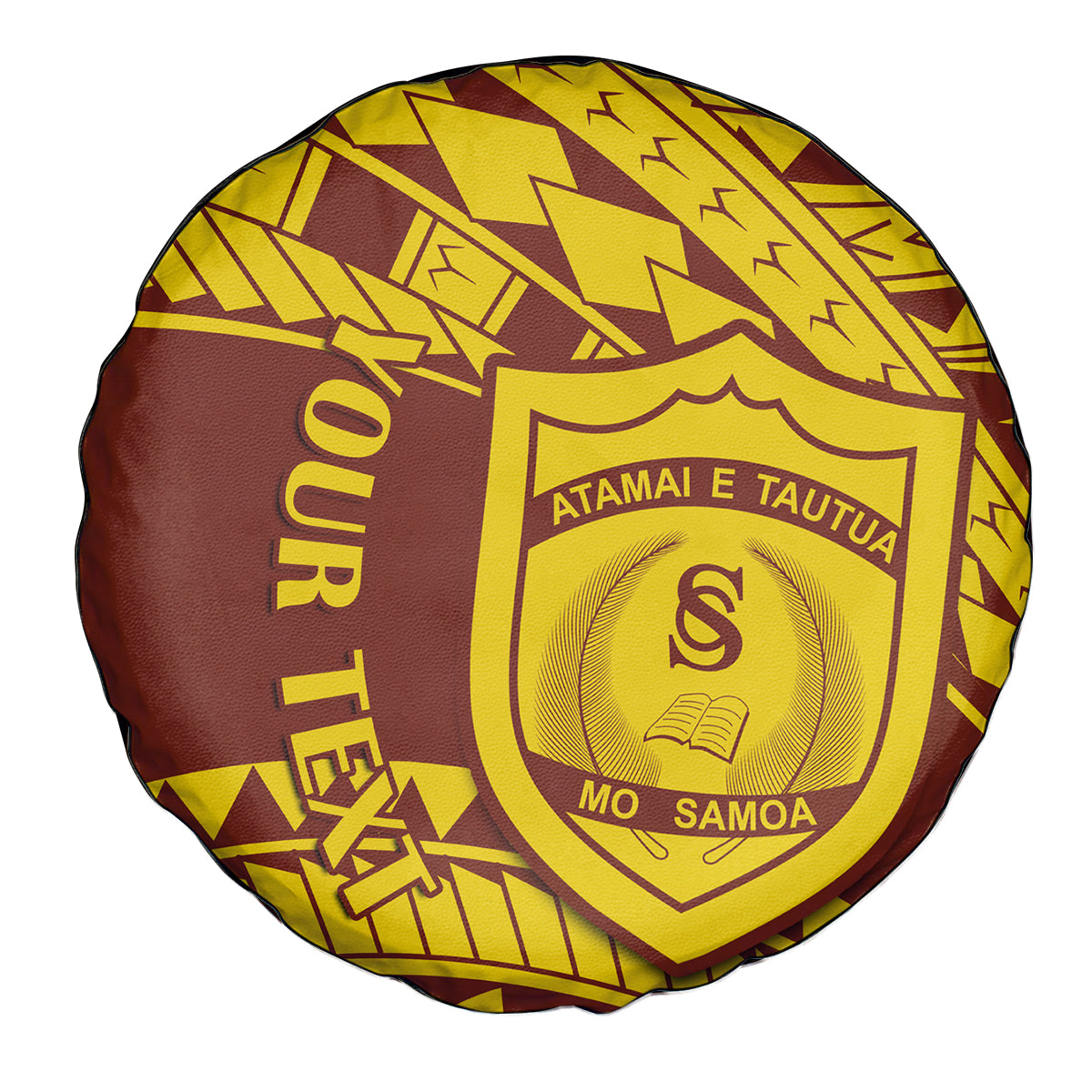 Personalised Samoa College Spare Tire Cover Samoan Pattern LT14 - Polynesian Pride