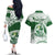 Personalised Samoa Faleata College Couples Matching Off The Shoulder Long Sleeve Dress and Hawaiian Shirt Samoan Pattern LT14 - Polynesian Pride