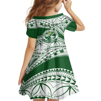 Personalised Samoa Faleata College Kid Short Sleeve Dress Samoan Pattern LT14 - Polynesian Pride