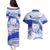 Personalised Samoa Safata College Couples Matching Puletasi Dress and Hawaiian Shirt Samoan Pattern LT14 - Polynesian Pride