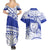Personalised Samoa Safata College Couples Matching Summer Maxi Dress and Hawaiian Shirt Samoan Pattern LT14 - Polynesian Pride