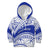 Personalised Samoa Safata College Kid Hoodie Samoan Pattern LT14 Hoodie Blue - Polynesian Pride