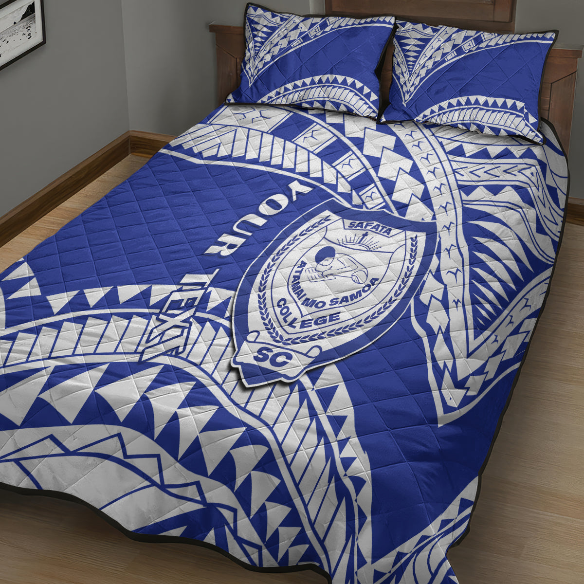 Personalised Samoa Safata College Quilt Bed Set Samoan Pattern LT14 - Polynesian Pride
