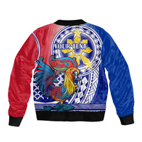 Personalised Philippines Bomber Jacket Filipino Sarimanok With Polynesian Tattoo LT14 - Polynesian Pride