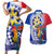 Personalised Philippines Couples Matching Short Sleeve Bodycon Dress and Hawaiian Shirt Filipino Sarimanok With Polynesian Tattoo LT14 Blue - Polynesian Pride