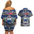Samoa 685 Couples Matching Off Shoulder Short Dress and Hawaiian Shirt Samoan Coat Of Arms Simple Style LT14 - Polynesian Pride