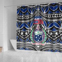 Samoa 685 Shower Curtain Samoan Coat Of Arms Simple Style LT14 - Polynesian Pride