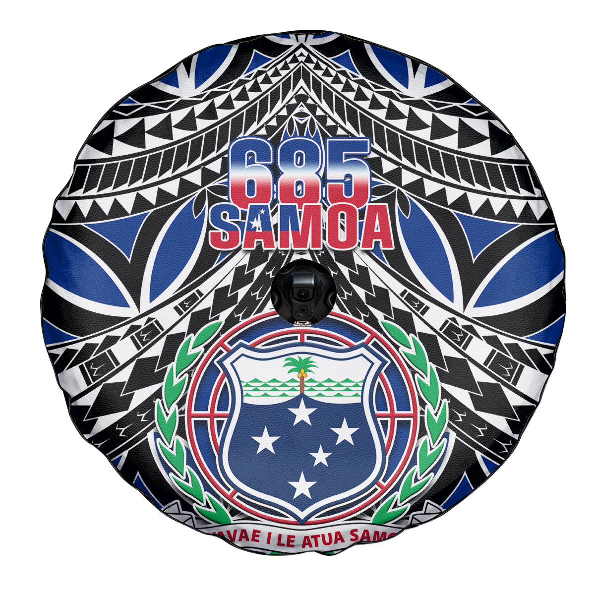 Samoa 685 Spare Tire Cover Samoan Coat Of Arms Simple Style LT14 - Polynesian Pride