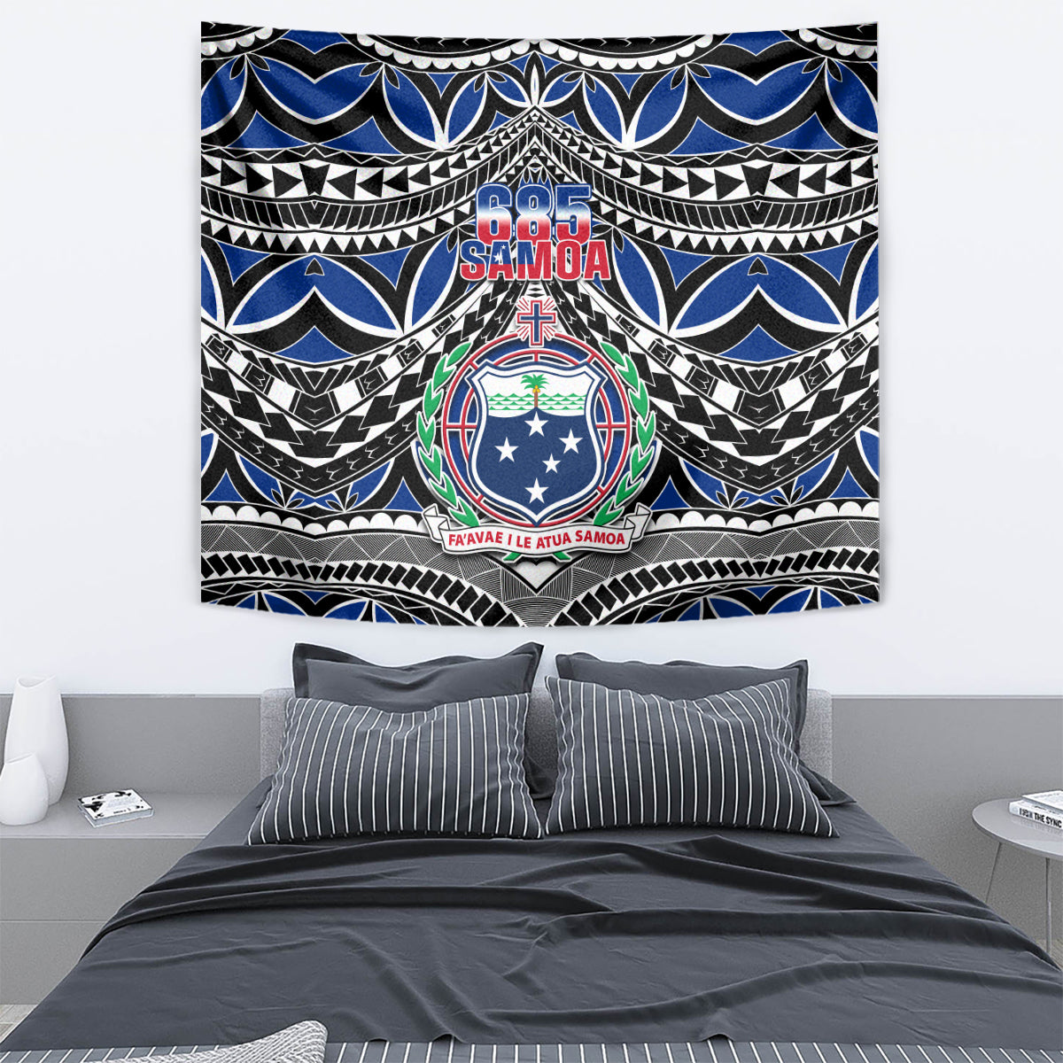 Samoa 685 Tapestry Samoan Coat Of Arms Simple Style LT14 - Polynesian Pride
