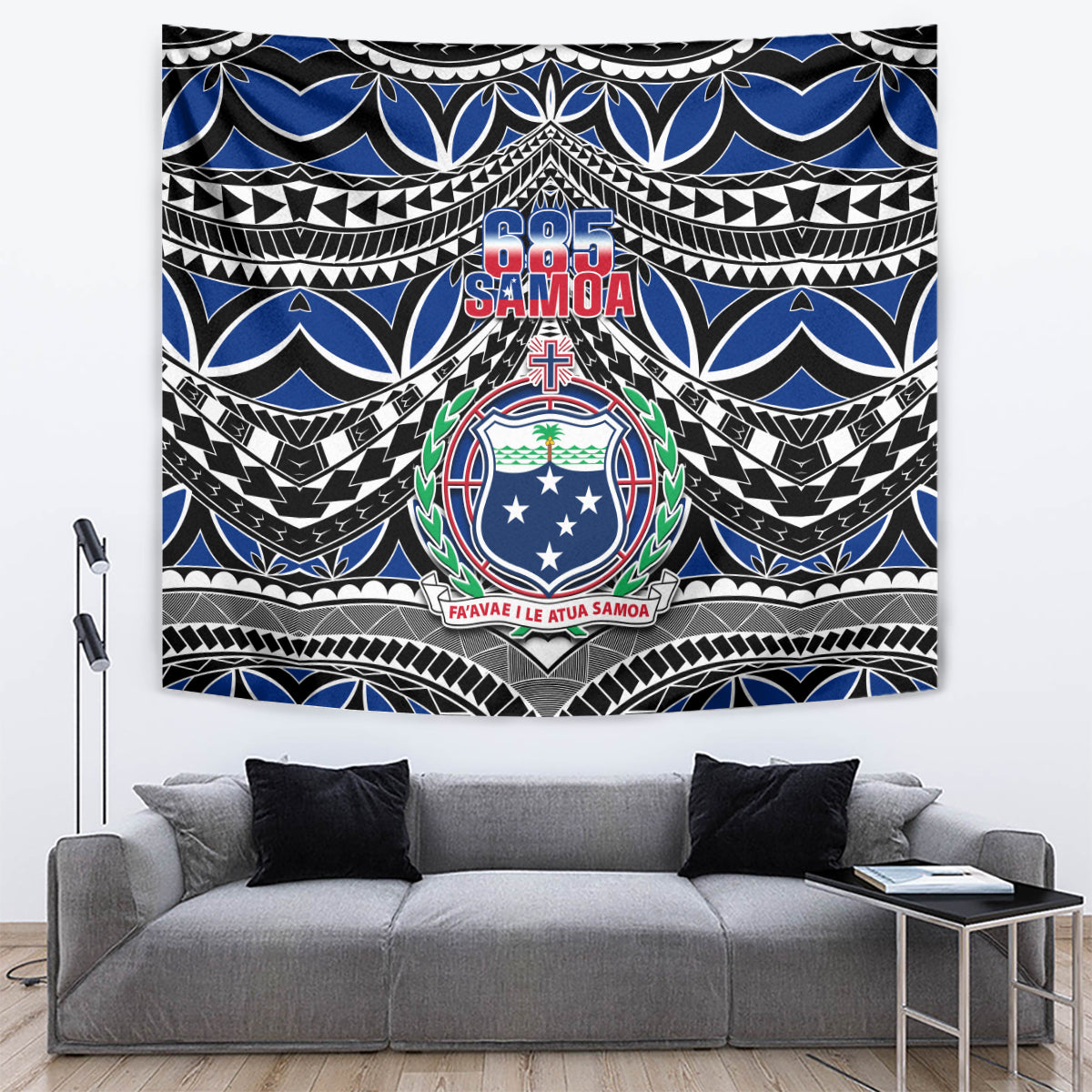 Samoa 685 Tapestry Samoan Coat Of Arms Simple Style LT14 - Polynesian Pride