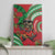 Mele Kalikimaka Hawaii Canvas Wall Art Mongoose Santa With Ohia Lehua