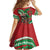 Mele Kalikimaka Hawaii Family Matching Off The Shoulder Long Sleeve Dress and Hawaiian Shirt Mongoose Santa With Ohia Lehua