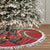 Mele Kalikimaka Hawaii Tree Skirt Mongoose Santa With Ohia Lehua