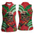 Mele Kalikimaka Hawaii Women Sleeveless Polo Shirt Mongoose Santa With Ohia Lehua