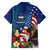 United States And Samoa Family Matching Off Shoulder Maxi Dress and Hawaiian Shirt USA Flag Eagle Mix Samoan Coat Of Arms LT14 - Polynesian Pride