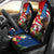 United States And Tonga Car Seat Cover USA Flag Eagle Mix Tongan Coat Of Arms Ngatu Pattern LT14 - Polynesian Pride