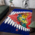 New Zealand Waitangi Day Area Rug NZ Maori Tui Bird With Kowhai Flowers LT14 Blue - Polynesian Pride