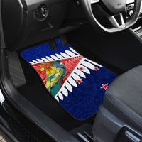 New Zealand Waitangi Day Car Mats NZ Maori Tui Bird With Kowhai Flowers LT14 - Polynesian Pride