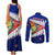 New Zealand Waitangi Day Couples Matching Tank Maxi Dress and Long Sleeve Button Shirt NZ Maori Tui Bird With Kowhai Flowers LT14 - Polynesian Pride