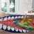 New Zealand Waitangi Day Round Carpet NZ Maori Tui Bird With Kowhai Flowers LT14 - Polynesian Pride