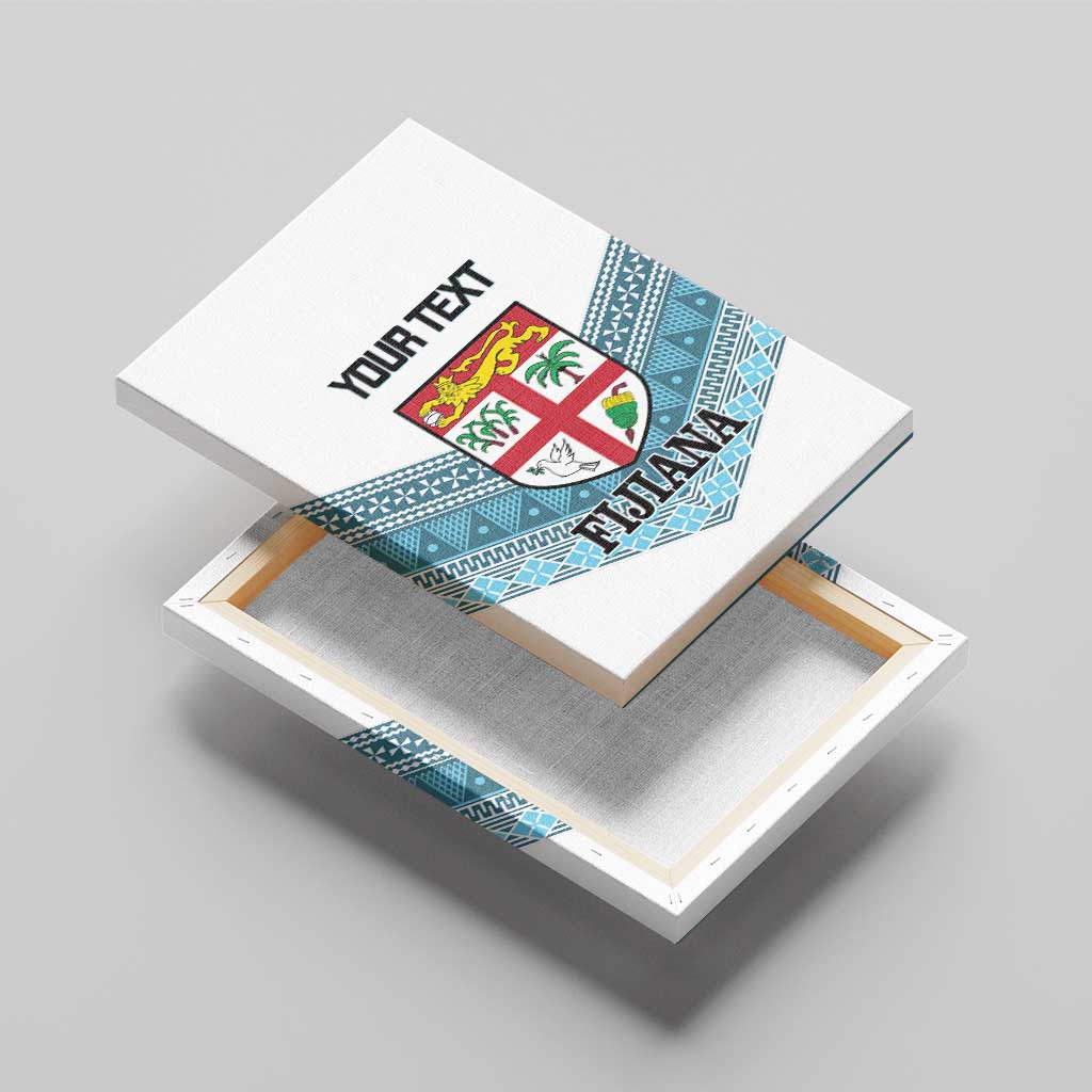 Custom Fiji Tapa Rugby 2025 Canvas Wall Art Go Champions Fijiana