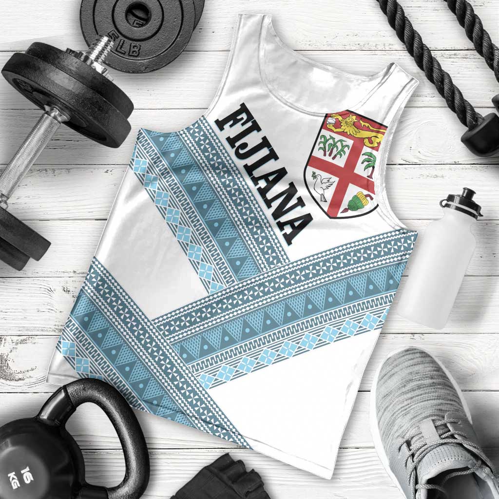 Custom Fiji Tapa Rugby 2025 Men Tank Top Go Champions Fijiana LT14 - Polynesian Pride