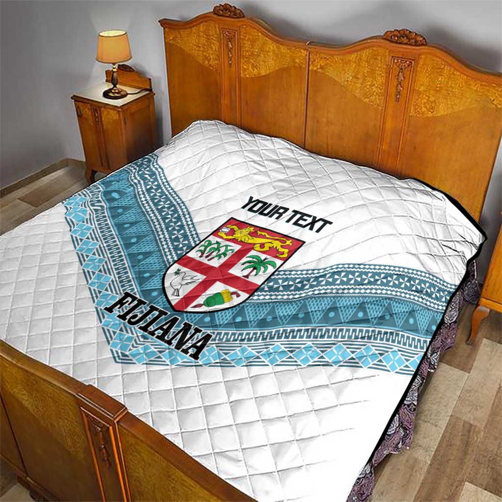 Custom Fiji Tapa Rugby 2025 Quilt Go Champions Fijiana