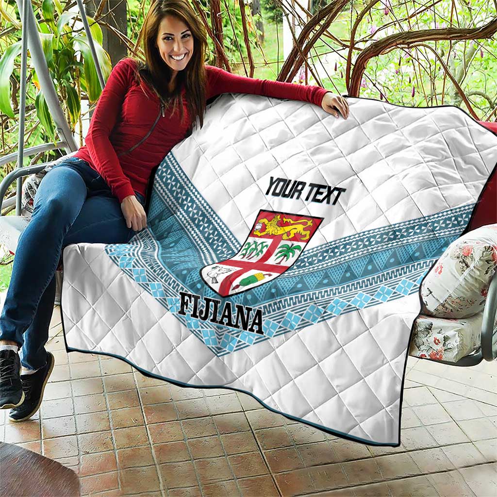 Custom Fiji Tapa Rugby 2025 Quilt Go Champions Fijiana