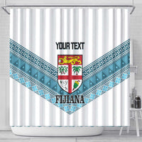 Custom Fiji Tapa Rugby 2025 Shower Curtain Go Champions Fijiana
