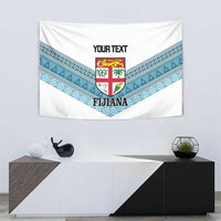 Custom Fiji Tapa Rugby 2025 Tapestry Go Champions Fijiana LT14 - Polynesian Pride