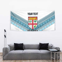 Custom Fiji Tapa Rugby 2025 Tapestry Go Champions Fijiana LT14 - Polynesian Pride