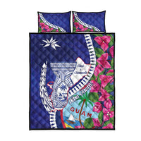Biba Guam Liberation Day Quilt Bed Set Tano y Chamoru Latte Stone Blue